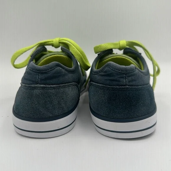 DC W TONIK Shoes - Blue Gray Suede Lime Laces Boys Size 7 - Picture 7 of 13